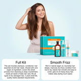 Moroccan Argan Oil Hair Care Set Gently Cleanses Deep Moisturizing Smoothing Soften Repairing Damaged Reduces Frizz Shampoo Conditioner Set