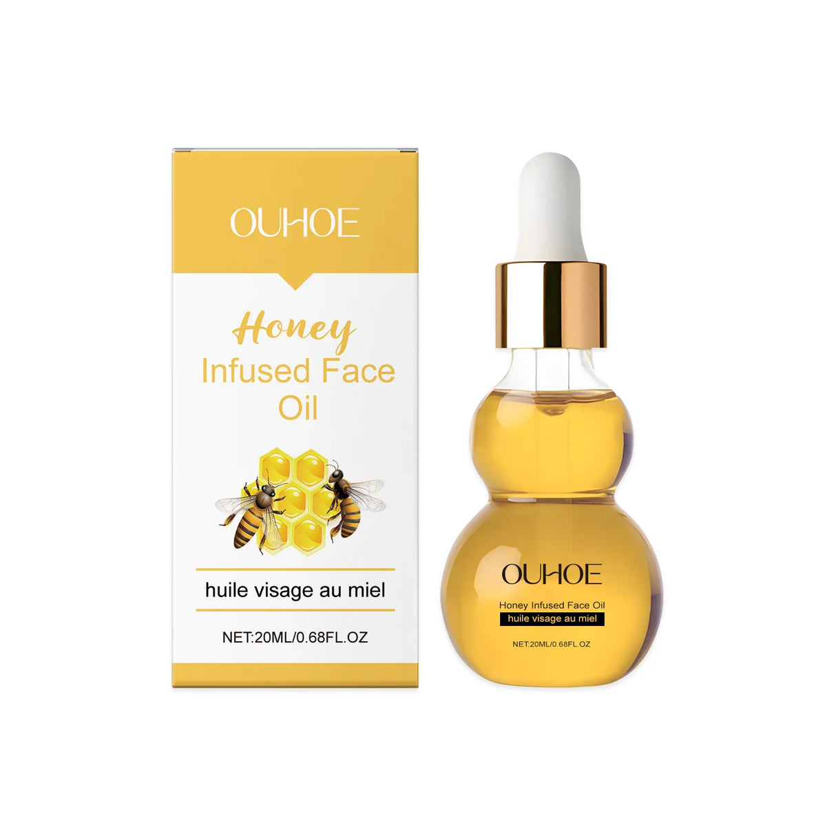 OUHOE 20ml Honey Essential Oil Skin Care Essential Oil Suitable For All Skin Types Daily Home Use For Facial Massage Gentle  Skin