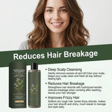 Gleamxi Rosemary Shampoo Gently Nourishing Scalp Care Anti Loss Strengthen Repair Damaged Oil Control Deep Cleaning Hair Growth Shampoo