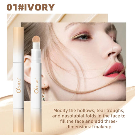 Ocheal 3 Color Face Foundation Concealer Pen Long Lasting Waterproof Corrector Contour Concealers Stick Cosmetic Makeup