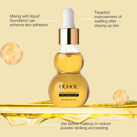 OUHOE 20ml Honey Essential Oil Skin Care Essential Oil Suitable For All Skin Types Daily Home Use For Facial Massage Gentle  Skin