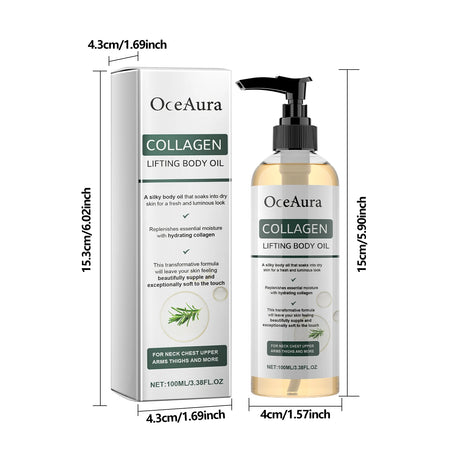 100ML Collagen Body Essence Oil Daily Moisturizing Enhance Skin Elasticity Non-greasy Reduce Dryness Tightening Body Care Oil