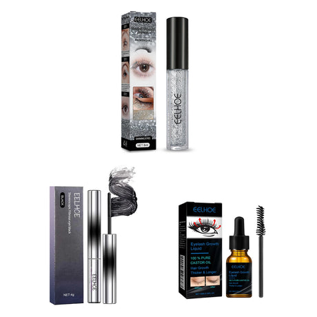 Eelhoe Castor Oil Fast Growth Eyelash Serum Shiny Mascara Eyebrow Enhance Nourish Natural Lengthen Thickening Lash Curling Serum