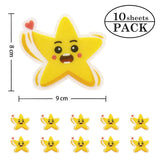 10pcs Cartoon Pattern Bathroom Bathtub None Slip Stickers Staircase Floor EPDM Mat Kids Room Self-adhesive Anti-skid Sticker
