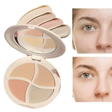 Four-Color Concealer Cream Moisturizing Concealer for Dark Circles,Brightening,Multi-Color Contouring,Foundation Cream