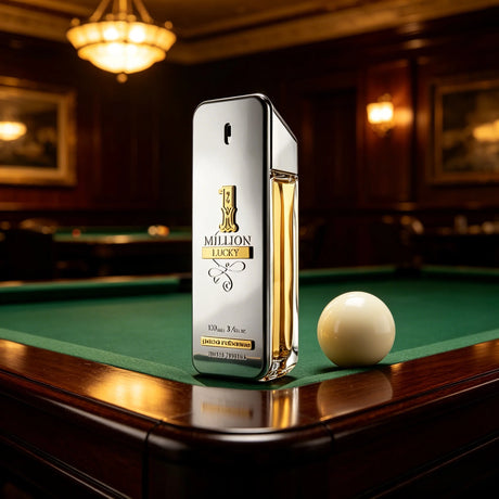 Rabanne 1 Million Lucky Eau de Toilette for Men – Long-Lasting Woody Aromatic Fragrance with Hazelnut, Plum & Cedarwood, 3.4 oz