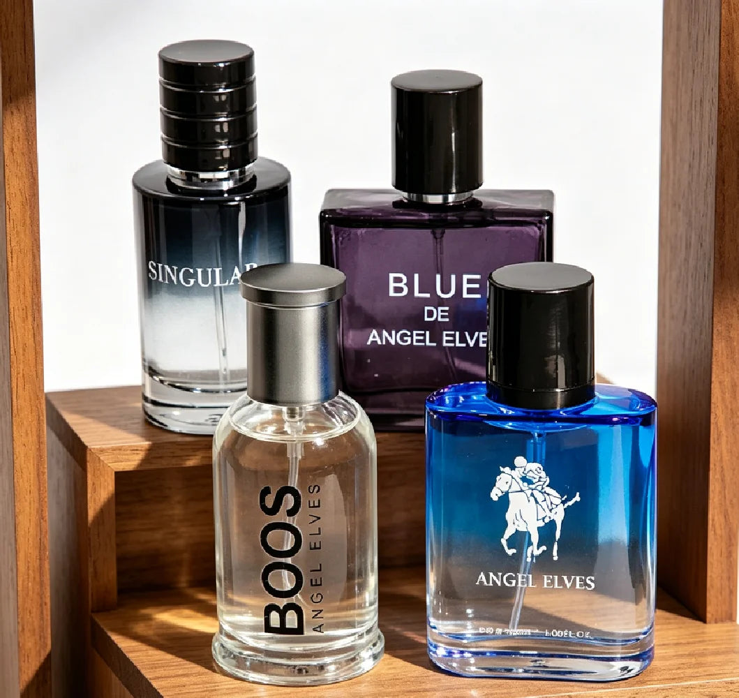 4 Pcs Luxury Men Cologne Gift Set - 4 x 30ml Bottles of Premium Vanilla & Cologne Scented Pheromone Perfume for Men - Long Lasti