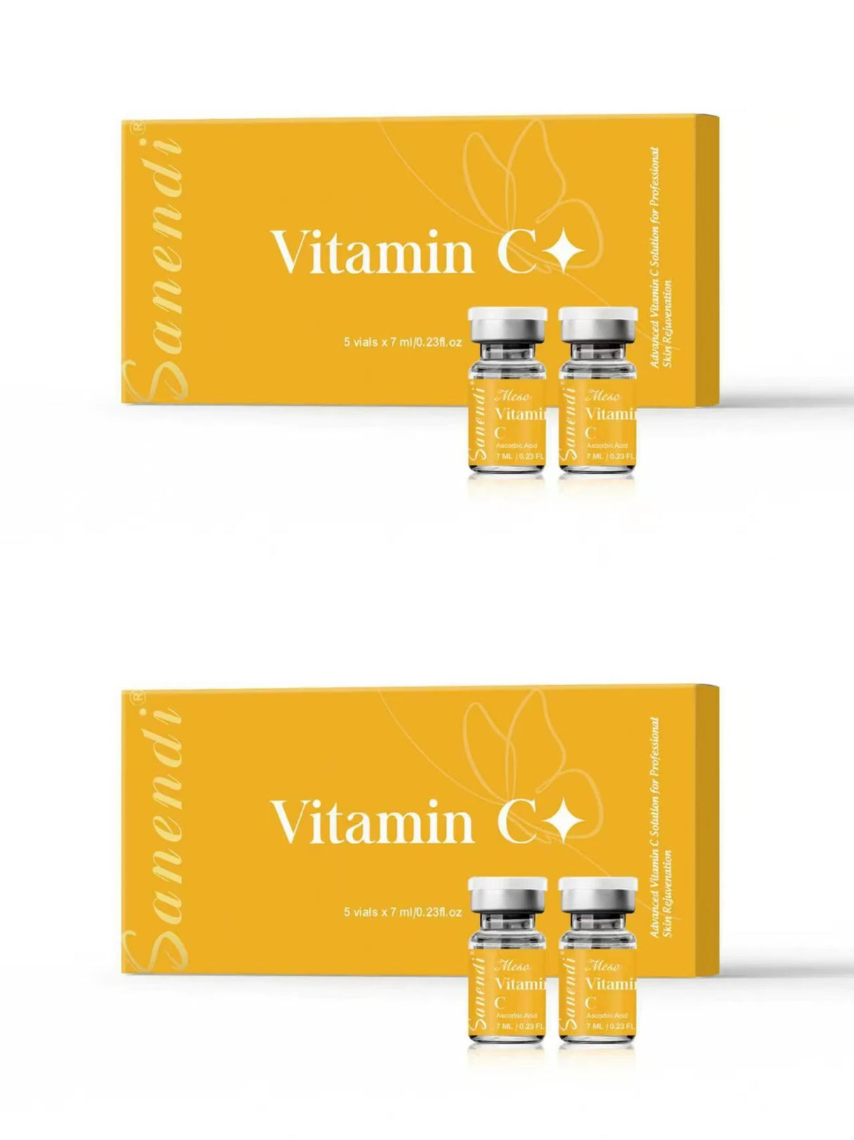 South Korea Sanendi Skin Care Vitamin C GSH Salmon DNA Skin Deep Moisturizing Repair Ampoule Face Essence Set 5x7ml Vials