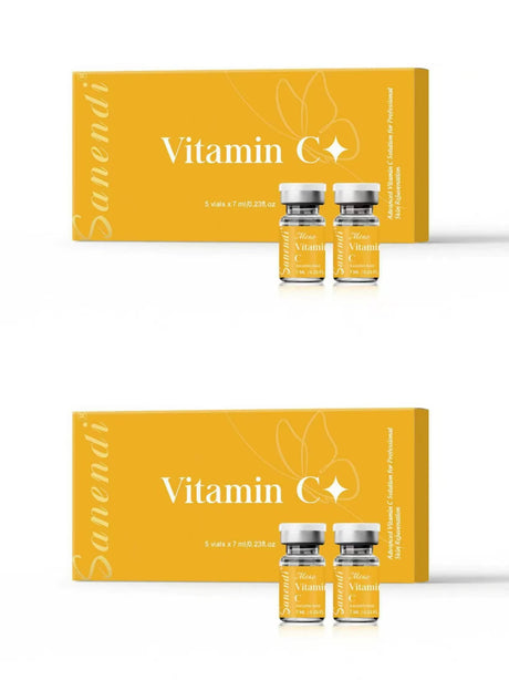 South Korea Sanendi Skin Care Vitamin C GSH Salmon DNA Skin Deep Moisturizing Repair Ampoule Face Essence Set 5x7ml Vials