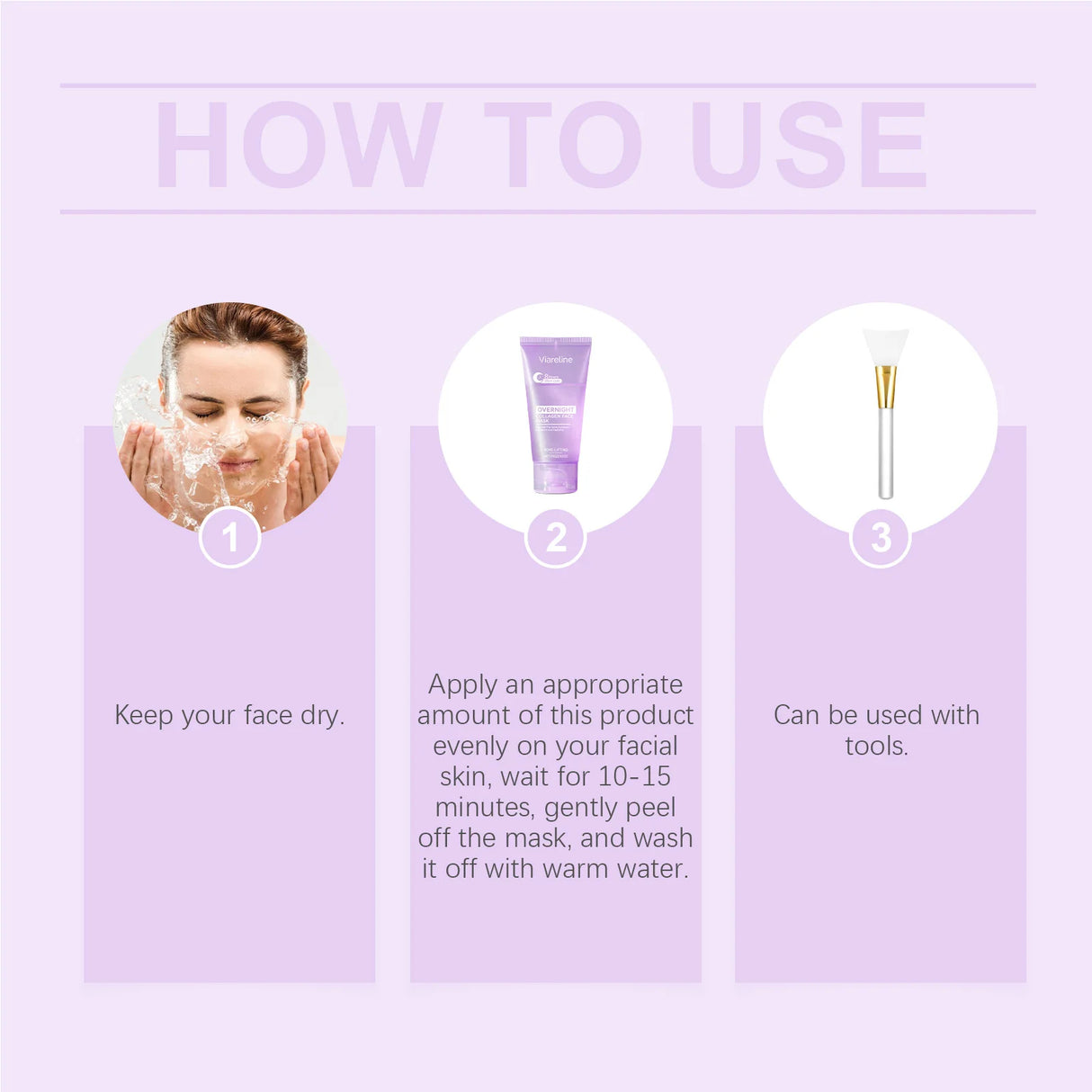 75g Overnight Collagen Facial Peeling Mask Gentle Hydrating Smoothing Cleaning Dirts Refine Pores Softening Face Peeling Mask
