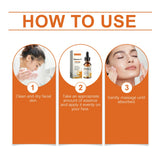 Vitamin C Facial Essence Fade Dark Spots Eliminate Freckles Acne Marks Repair Smooth Skin Care Hyaluronic Acid Brightening Serum