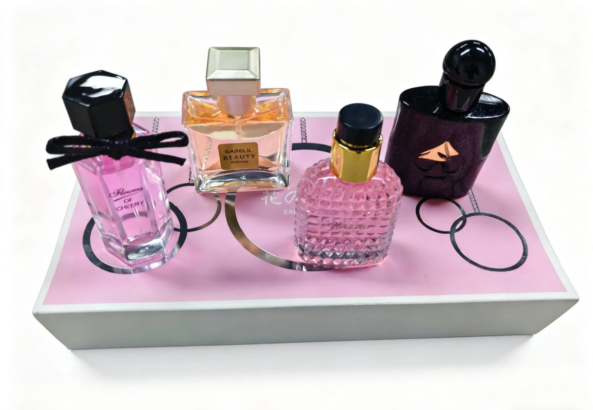 4 in 1 Perfume Gift Set Long Lasting Fragrance for Daily Office Dating Party Travel All Occasions - Newly Upgraded