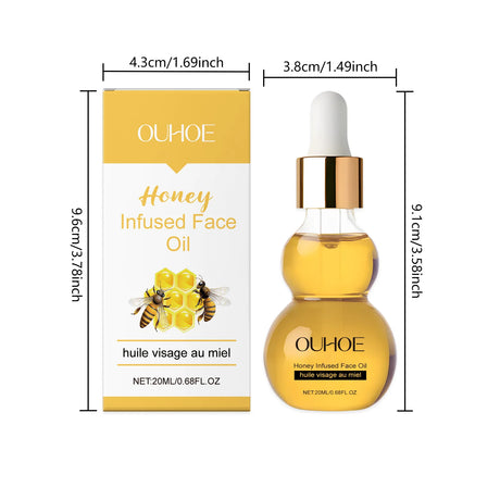 OUHOE 20ml Honey Essential Oil Skin Care Essential Oil Suitable For All Skin Types Daily Home Use For Facial Massage Gentle  Skin