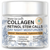 50g Collagen Retinol Stem Cell Day and Night Moisturizing Cream Retinol Niacinamide Hyaluronic Acid Improves Skin Elasticity Moisturizing and Nourishing