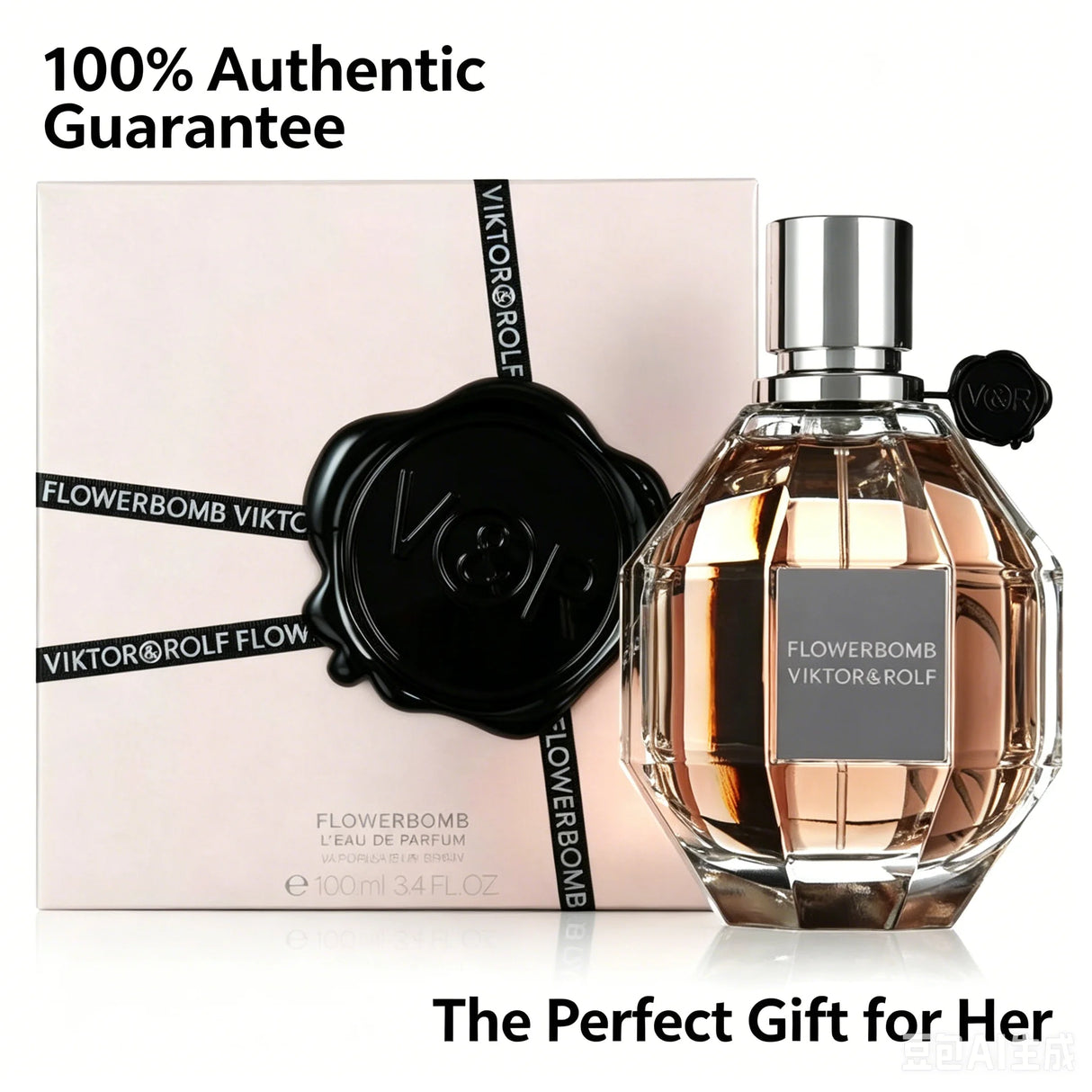 Viktor & Rolf Flower Eau De Parfum for Women, 100ml Long-Lasting Floral Fragrance, Luxury Perfume, Perfect Gift for Her
