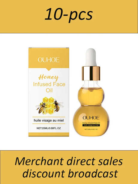 OUHOE 20ml Honey Essential Oil Skin Care Essential Oil Suitable For All Skin Types Daily Home Use For Facial Massage Gentle  Skin