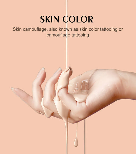 YD Professional 10ML Camouflage Pigment Semi Permanent Makeup Tattoo Ink for Scar Cover Stretch Marks Vitiligo Restore Skin Tone