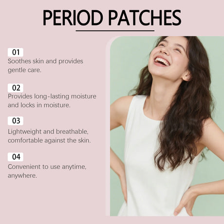 South Moon 30pcs Women's Menstrual Care Patch Gentle Moisturizing Menstrual Body Care Soothing Female Abdominal Skin Care Patch