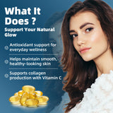 GPGP Greenpeople Glutathione Collagen Peptides Capsules Supports Healthy Hair, Skin & Nails Antioxidant Helps Maintain Skin Smooth