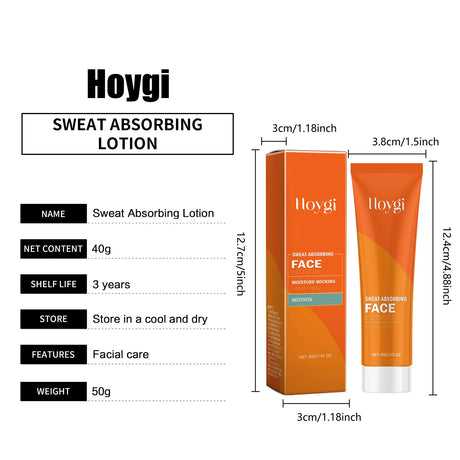 Sweat Absorbing Lotion for Face Oil Control Improve Roughness Lasting Refreshing Prevent Clogging Pore Moisturizing Face Cream