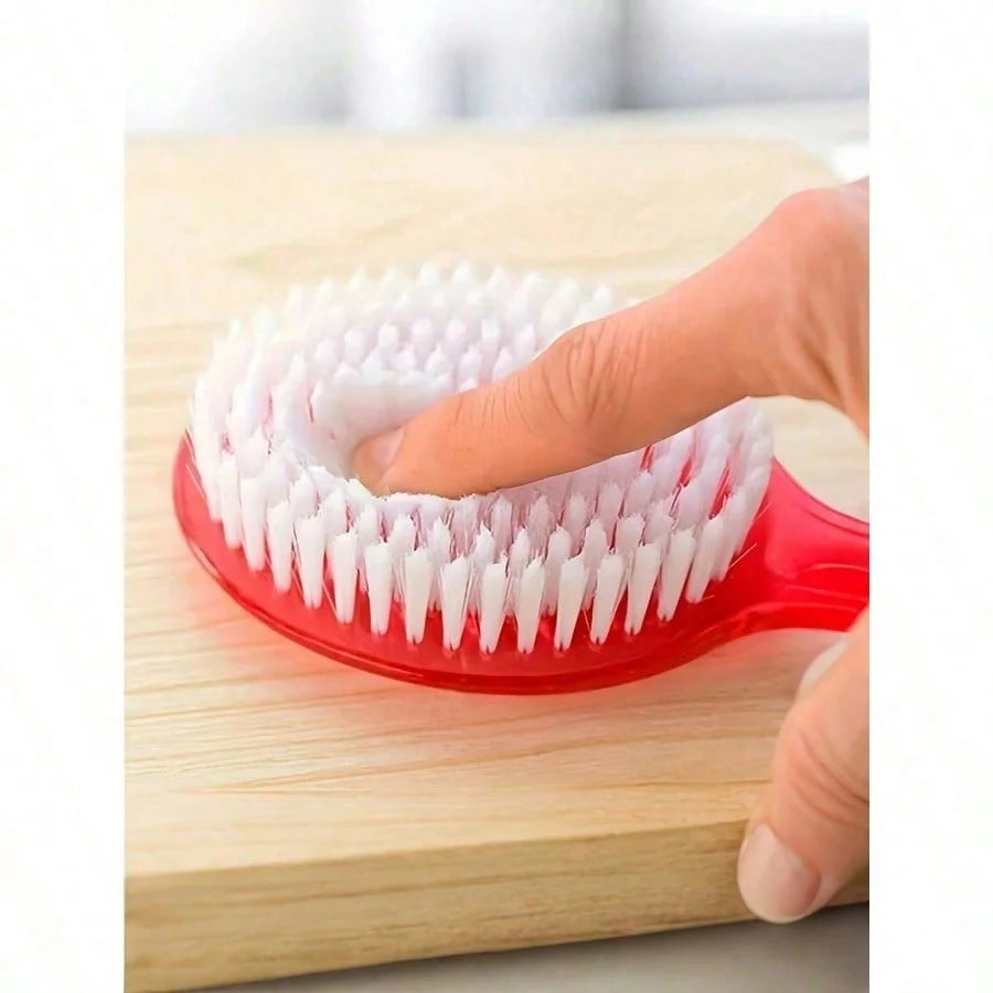 1 exfoliating bath brush with extended handle, specially designed for scrubbing the back, bath back scrubber, soft bristles, non-slip handle