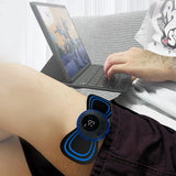 Portable EMS Muscle Stimulator with 5 Massage Pads & 1 Host: Wireless TENS Unit for At-Home Neck, Back & Full Body Pain Relief,