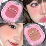Monochrome Flower Mist Blush Powder Fine Matte Brightens Rouge Natural Nude Powder Pink Trimming Blush Waterproof Easy To Apply
