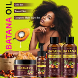 GSWP Batana Oil Shampoo, Conditioner, Hair Cream, and Hair Oil 4-Piece Set. Gently Cleanses, Deeply Moisturizes.320g+30ml