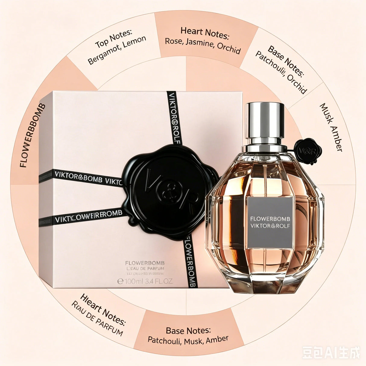 Viktor & Rolf Flower Eau De Parfum for Women, 100ml Long-Lasting Floral Fragrance, Luxury Perfume, Perfect Gift for Her