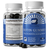 BEWORTHS 12000mcg Biotin Gummies 10 IN 1 Promotes Hair Growth Reduces Hair Loss and Prevents Thinning Promotes Beauty Skin, Strong Nails Promotes Keratin Production