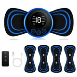 Portable EMS Muscle Stimulator with 5 Massage Pads & 1 Host: Wireless TENS Unit for At-Home Neck, Back & Full Body Pain Relief,