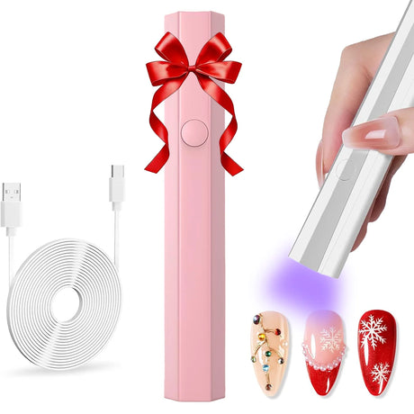 Handheld Nail UV Lamp With Screen Display, Suitable For Gel Manicure, Mini Nail Lamp, Portable LED Nail Dryer, USB Nail Curing Machine, Quick Curing Nail & Foot Care Tool