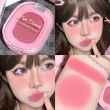 Monochrome Flower Mist Blush Powder Fine Matte Brightens Rouge Natural Nude Powder Pink Trimming Blush Waterproof Easy To Apply