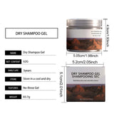 Dry Shampoo for Hair Cleaning Oil Control Matte Finish Dirt Remover Volume Hair Fluffy Fresh Castor Oil Dry Hair Shampoo Paste