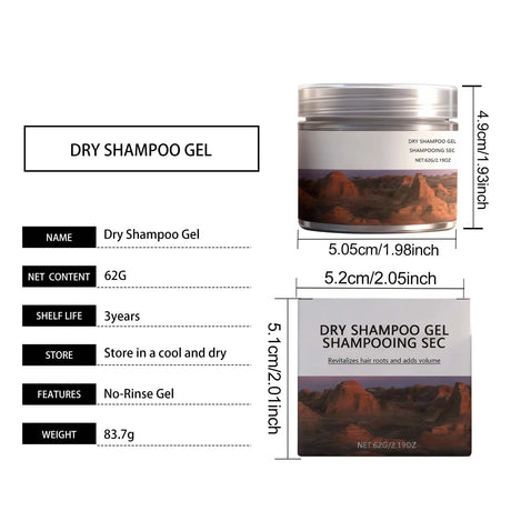 Dry Shampoo for Hair Cleaning Oil Control Matte Finish Dirt Remover Volume Hair Fluffy Fresh Castor Oil Dry Hair Shampoo Paste