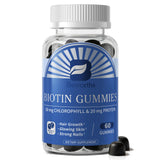 BEWORTHS 12000mcg Biotin Gummies 10 IN 1 Promotes Hair Growth Reduces Hair Loss and Prevents Thinning Promotes Beauty Skin, Strong Nails Promotes Keratin Production