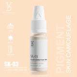 YD Professional 10ML Camouflage Pigment Semi Permanent Makeup Tattoo Ink for Scar Cover Stretch Marks Vitiligo Restore Skin Tone