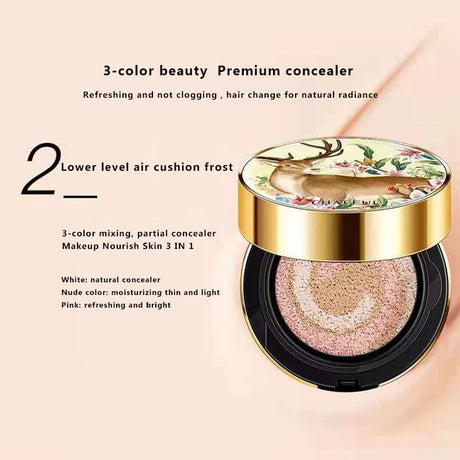 3 Colors Zero Flaw Air Cushion BB Cream Moisturizing Concealer Liquid Foundation Upgrade Strong Isolation Bare Makeup CC Cream