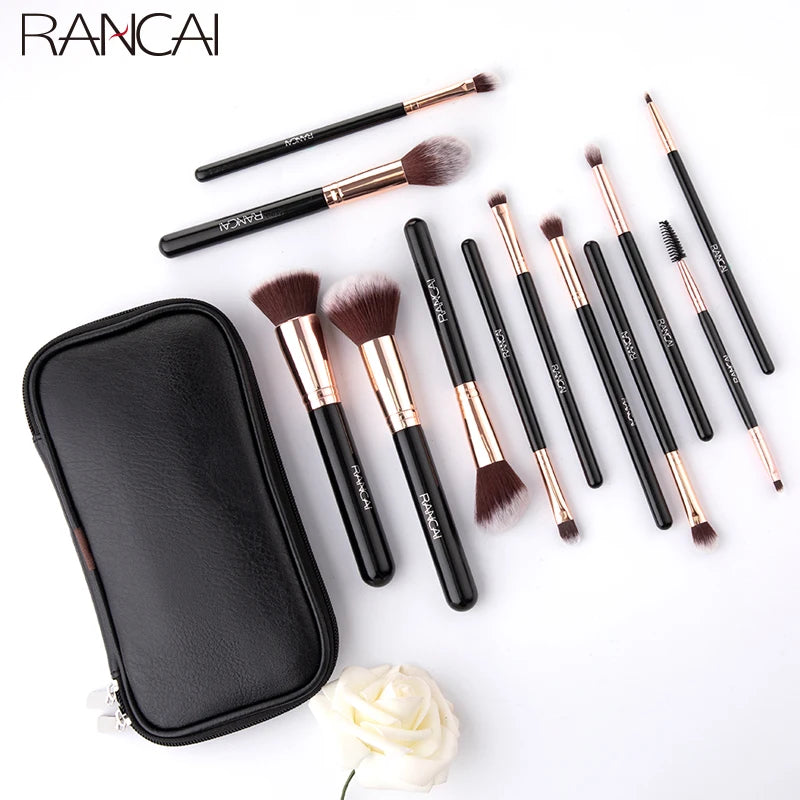 12pcs Makeup Brushes Set Professional High Quality Synthetic Hair Foundation Powder Contour Eyeshadow Make Up Brush