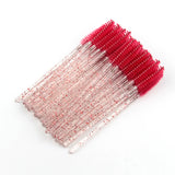 5/50 Pcs Crystal  Mascara Wands Eyelash Brush Spoolies For Eye Lash Extension Eyebrow And Makeup Crystal Makeup Tools