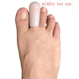 2Pcs Silicone Gel Tube Bandage Finger & Toe Protectors Foot Feet Pain Relief Guard for Feet Care insoles Feet Care Tool
