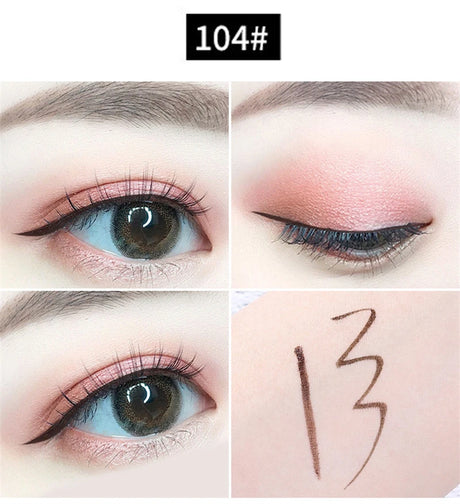 Professional Fast Dry Smooth Waterproof Eyeliner Pencils Eyes Brown Black Color Pigments Liquid Eye Liner Pen Make Up Tools