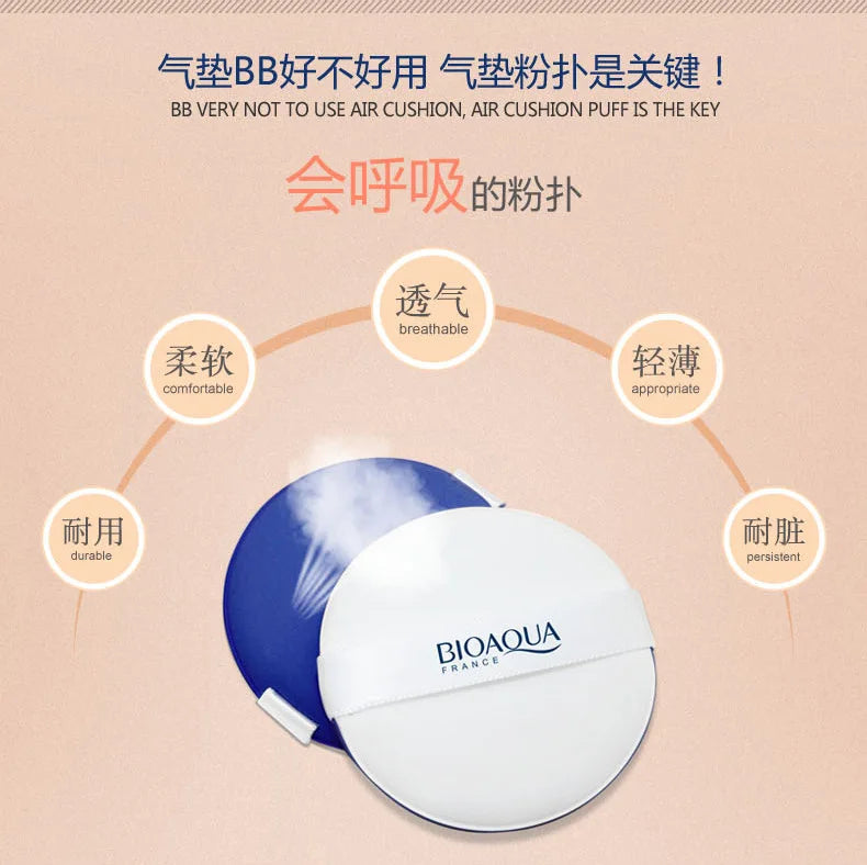 BIOAQUA 1pc Air Cushion BB Cream Isolation BB Nude Concealer Oil Control Moisturizing Liquid Foundation CC Cream (Random Brand)