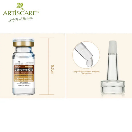 ARTISCARE Coenzyme Q10 Face Serum Shrink Pores Essence Oil Control Moisturizing Cream 3Pcs Skin Care
