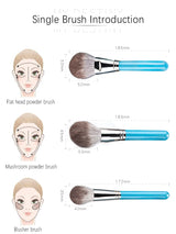 13pcs Makeup Brushes Set with Leather Bag Foundation Powder Blush Eyeshadow Eyebrow Brush Soft Hair Cosmetic Makeup Tool
