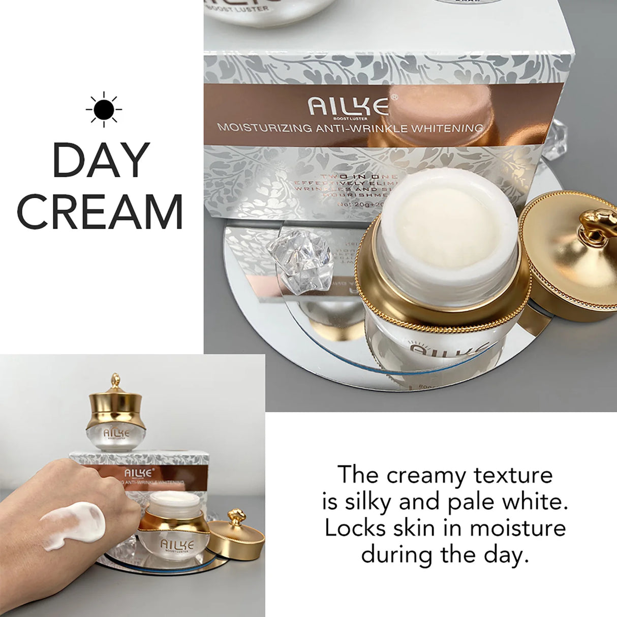 AILKE Women Whitening Facial Skin Care Set, Dark Spots Remover, Anti Wrinkles, Even Skin Tone, for All Skin Types Kit