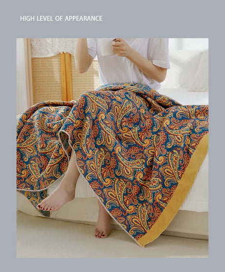 Cotton Gauze Large Bath Towel For Home Soft Absorbent Household Four Layers Of Muslin Adult Shower Wrap Beach Towels