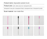 ANNAFRIS 50Pcs  Disposable Eyelash  Brush Soft Head Crystal Eyebrow Brush Lash Extension Brush  Mascara Wand Makeup Tool