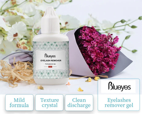 Blueyes Eyelash Glue Remover Gel 15ml Mild Clear Non-irritant Professional Lash Grafting Adhesive Cleaning Makeup Remover Gel