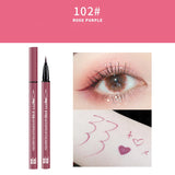 Professional Fast Dry Smooth Waterproof Eyeliner Pencils Eyes Brown Black Color Pigments Liquid Eye Liner Pen Make Up Tools
